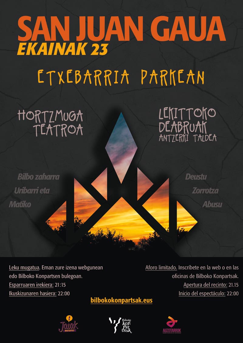 Las comparsas celebraremos el solsticio de verano el miercoles 23 en el parque Etxebarria