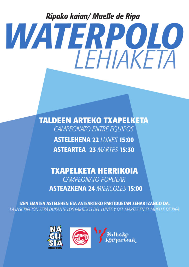 Vuelve a la ría de Bilbao el torneo de Waterpolo de Aste Nagusia