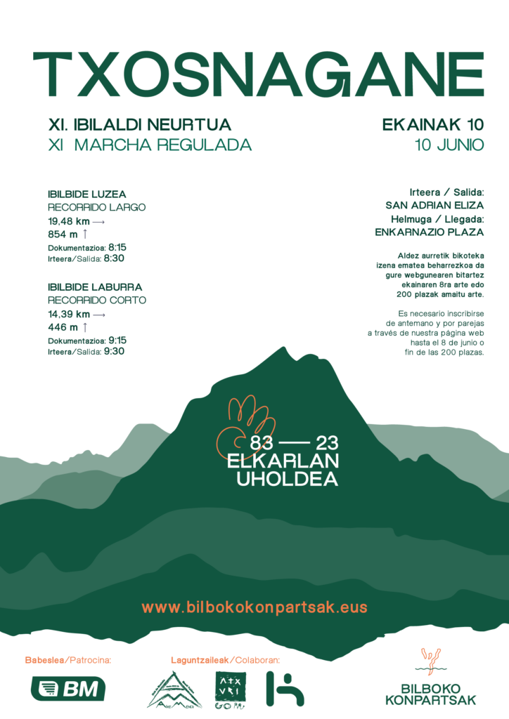 Txosnaganerako martxarako izen-ematea zabalik
